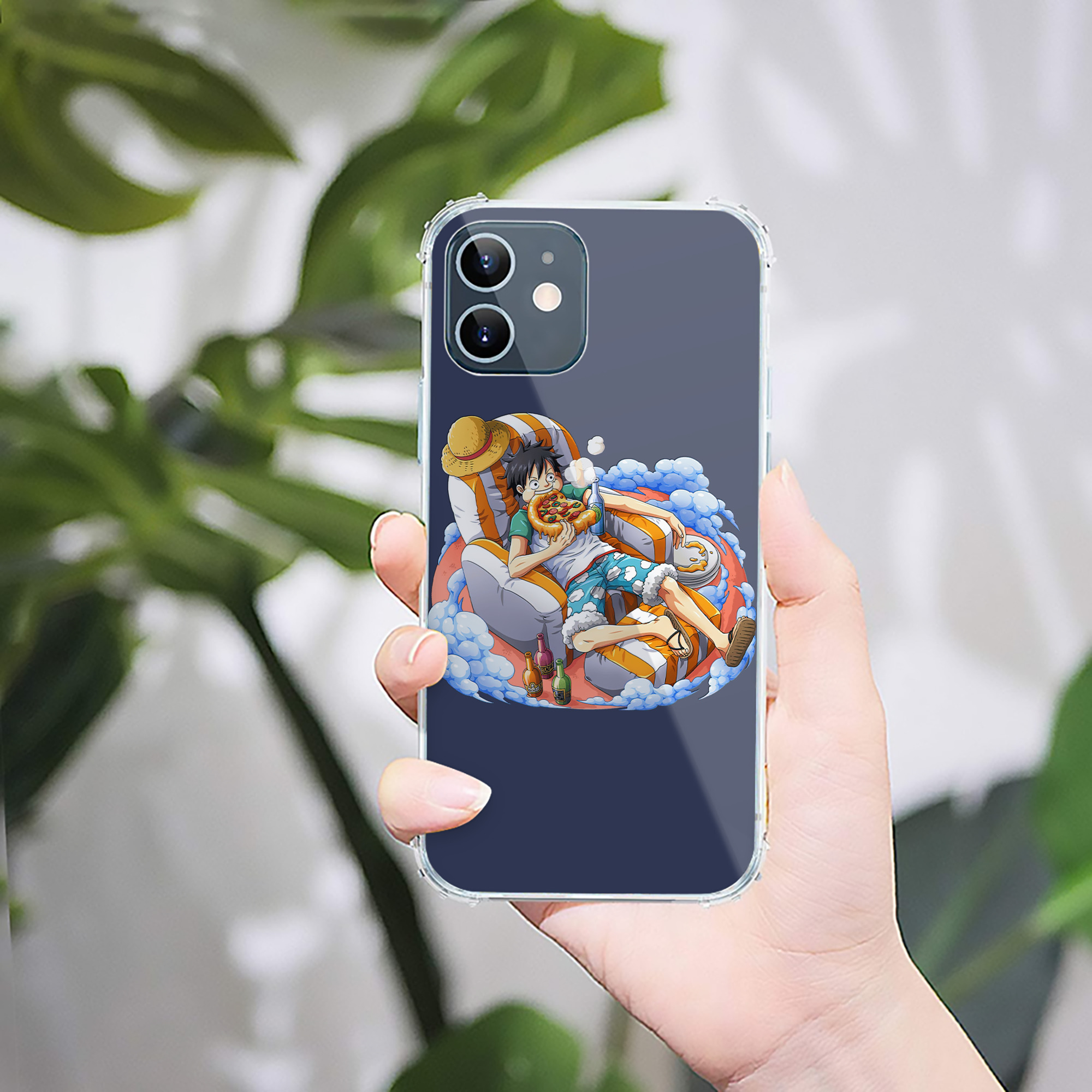 （画像用） ワンピース モンキー・D・ルフィ ONE PIECE Monkey D. Luffy 【iPhone 12シリーズ対応】透明スマホケース（クリアソフトケース）